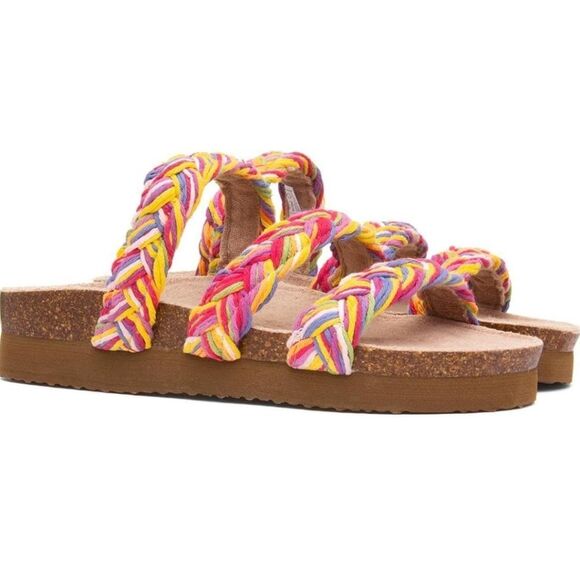 BRAND NEW ROCKET DOG WOMEN'S GREEN ASHLEY COLORFUL STRING SANDALl - Picture 4 of 16